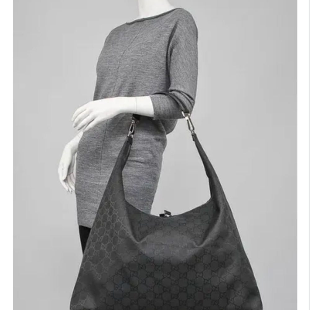 GUCCI GG Nylon Extra-Large Travel Hobo Bag the weekender bag